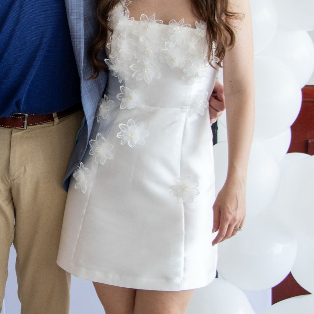 Elliatt White Floral Mini Dress